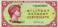 pM41a from United States: 5 Dollars from 1958